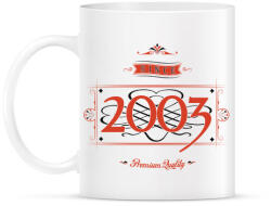 printfashion since-2003-red-black - Bögre - Fehér (790735)