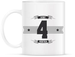 printfashion b-day-04-dark-lightgrey - Bögre - Fehér (790505)