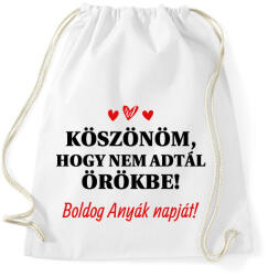 printfashion Nem adtál örökbe - Sportzsák, Tornazsák - Fehér (16033917)