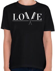 printfashion Love - Fodrász (white) - Gyerek póló - Fekete (7316739)