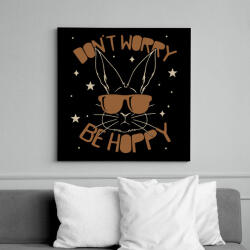 printfashion Be hoppy - Vászonkép - Fekete (13110787)