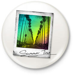 printfashion Summer Time - Kitűző, hűtőmágnes - Fehér (3080557)