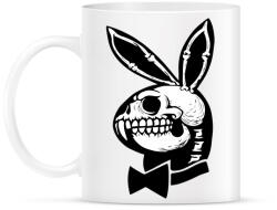 printfashion Playboy nyuszi csontváz - Bögre - Fehér (5672203)