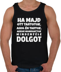 printfashion HA MAJD OTT TARTOTOK. . . - Férfi atléta - Fekete (10455333)
