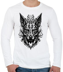 printfashion angry cerberus - Férfi hosszú ujjú póló - Fehér (15191766)