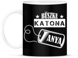 printfashion Büszke katona anya - Bögre - Fekete (7701445)