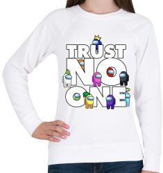 printfashion Trust NO one! - Női pulóver - Fehér (4612909)