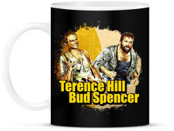 printfashion Bud Spencer és Terence Hill - Bögre - Fekete (7438981)