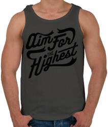 printfashion Legmagasabb cél - Férfi atléta - Sötétszürke (162496)