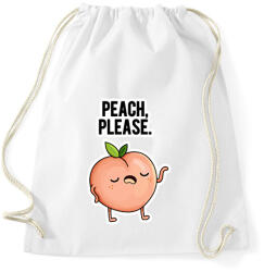 printfashion Peach Please - Sportzsák, Tornazsák - Fehér (2086009)