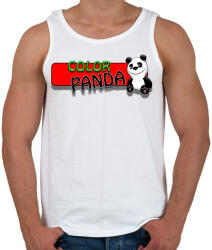 printfashion Color panda android game - Férfi atléta - Fehér (335009)
