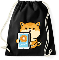 printfashion BITCOIN 4EVER 17 - Sportzsák, Tornazsák - Fekete (6009828)