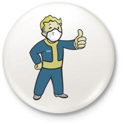 printfashion Fallout 2020 - Kitűző, hűtőmágnes - Fehér (3087709)