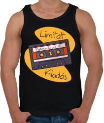 printfashion Retro mix vol 70 - Férfi atléta - Fekete (6153237)