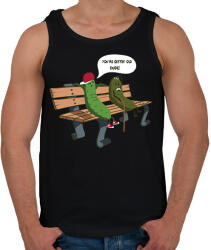 printfashion Kovászos ubi - Férfi atléta - Fekete (2335068)