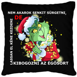 printfashion Nem akarok senkit sürgetni, de - Párnahuzat, Díszpárnahuzat - Fekete (15126390)