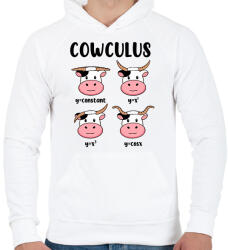 printfashion Tehén függvények - Férfi kapucnis pulóver - Fehér (15620712)