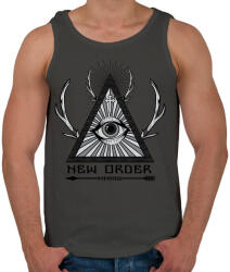 printfashion Új rend - Férfi atléta - Sötétszürke (190017)