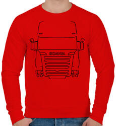 printfashion Scania - Férfi pulóver - Piros (1946032)