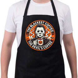printfashion The Devil's Coffee - Kötény - Fekete (16819411)