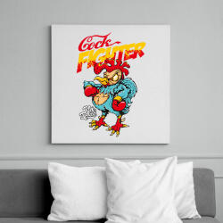 printfashion Harcos kakas - Vászonkép - Fehér (6620036)