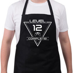 printfashion level-complete-12-white - Kötény - Fekete (4927327)