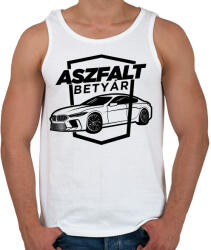printfashion Aszfalt betyár - BMW - Férfi atléta - Fehér (4344803)