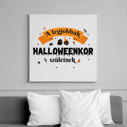 printfashion Halloween szülinap - Vászonkép - Fehér (8758453)