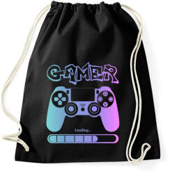 printfashion Gamer - Sportzsák, Tornazsák - Fekete (5310723)