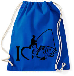printfashion I LOVE FISHING - Sportzsák, Tornazsák - Bright royal (2458345)