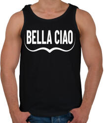 printfashion Bella Ciao bajusz - Férfi atléta - Fekete (5316403)