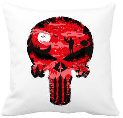 printfashion Punisher - Párnahuzat, Díszpárnahuzat - Fehér (384855)