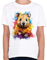 printfashion Vidám quokka - Gyerek póló - Fehér (13948648)