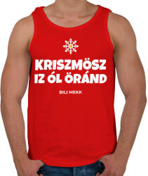 printfashion CHRISTMAS IS ALL AROUND - Férfi atléta - Piros (10133093)