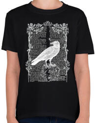 printfashion Fehér Holló - Gyerek póló - Fekete (2801203)
