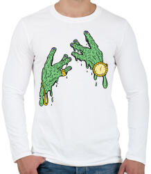 printfashion What's up dude? - Férfi hosszú ujjú póló - Fehér (2094126)