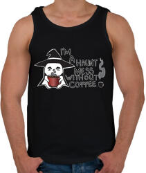 printfashion halloween kávészellem - Férfi atléta - Fekete (14456780)