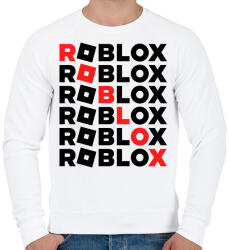 printfashion roblox - Férfi pulóver - Fehér (14434691)