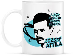 printfashion József Attila- A köd, a csönd - Bögre - Fehér (9957711)