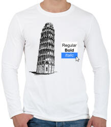 printfashion Grafikus humor - Férfi hosszú ujjú póló - Fehér (7625705)