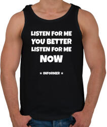 printfashion INFORMER SNOW DALSZÖVEG 2 - Férfi atléta - Fekete (10738049)