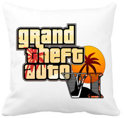 printfashion GTA Vice City - Párnahuzat, Díszpárnahuzat - Fehér (1773538)