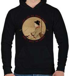 printfashion Csak hagyj szakét inni - Férfi kapucnis pulóver - Fekete (7630780)