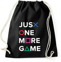 printfashion Just One More Game - Sportzsák, Tornazsák - Fekete (4290710)