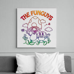 printfashion The funguys - Vászonkép - Fehér (13473647)