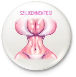 printfashion Szilikonmentes - Kitűző, hűtőmágnes - Fehér (11498972)