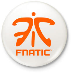 printfashion Fnatic logo - Kitűző, hűtőmágnes - Fehér (3081346)