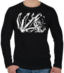 printfashion Freddy Krueger 2 - Férfi hosszú ujjú póló - Fekete (5560834)