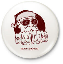 printfashion X-MAS TIME - Kitűző, hűtőmágnes - Fehér (9629018)