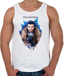 printfashion King Jon Snow - Férfi atléta - Fehér (2393287)